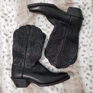 Ariat Square Toe Black Boot - 7.5